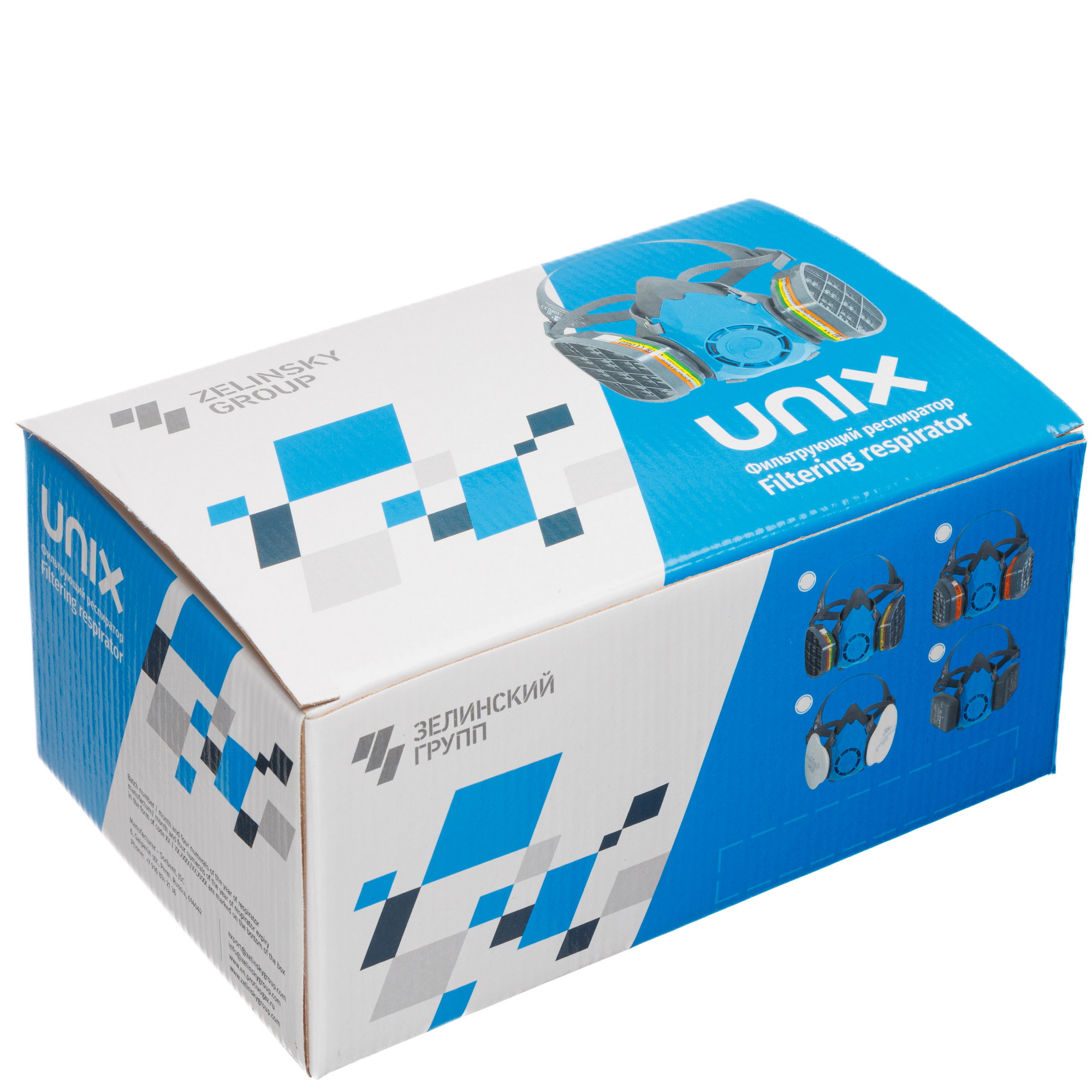 картинка Респиратор фильтрующий UNIX 2100 марки А2В2Е2+Р2 ТУ 2568-610-05795731-2013(2 рост) 